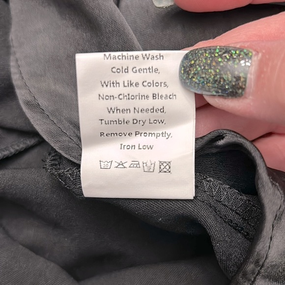 Prettygarden woman’s black left cold shoulder side slit ruched bodycon size L - Picture 9 of 12